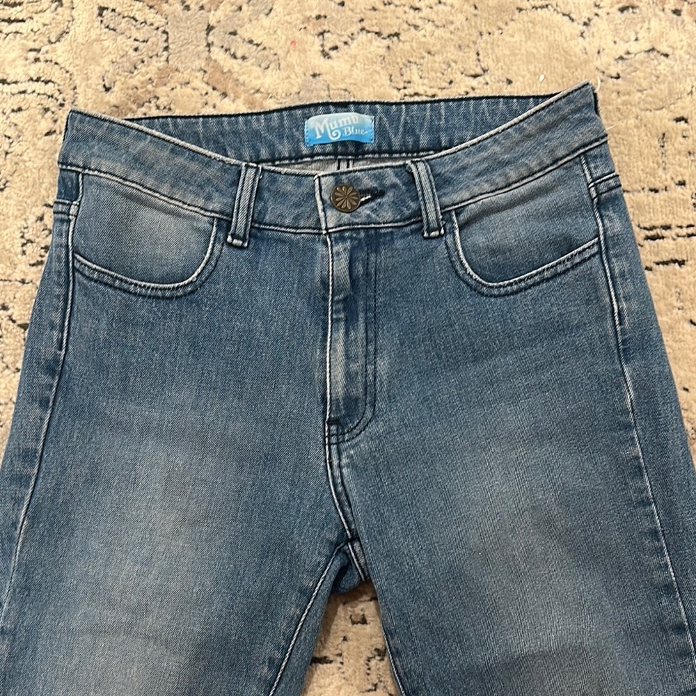 Show Me Your MuMu Jaclyn Mid Rise Flared Jeans, EXCELLENT cond - Picture 4 of 6
